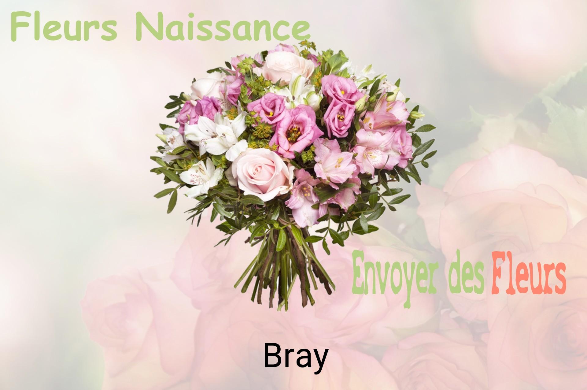 Bouquet de fleurs de naissance livré à Bray